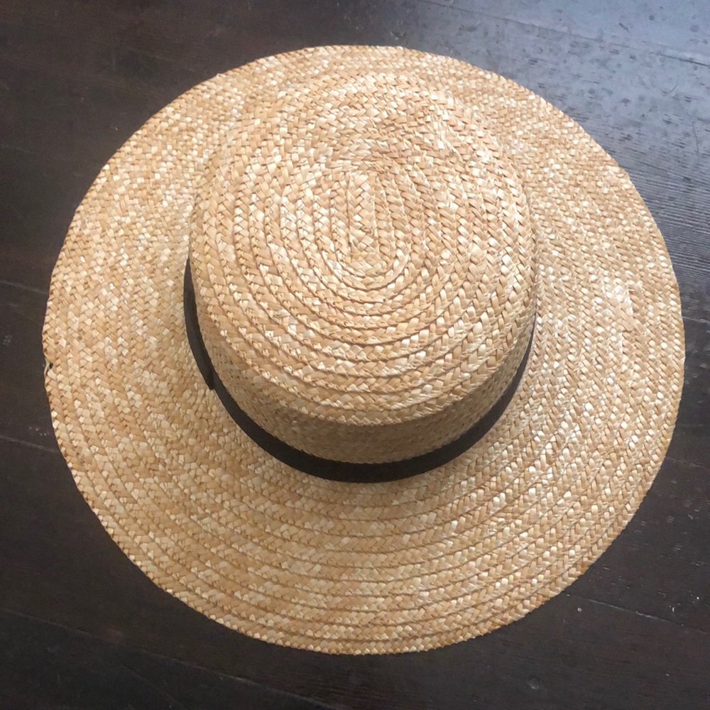 Lack of Color straw boater hat